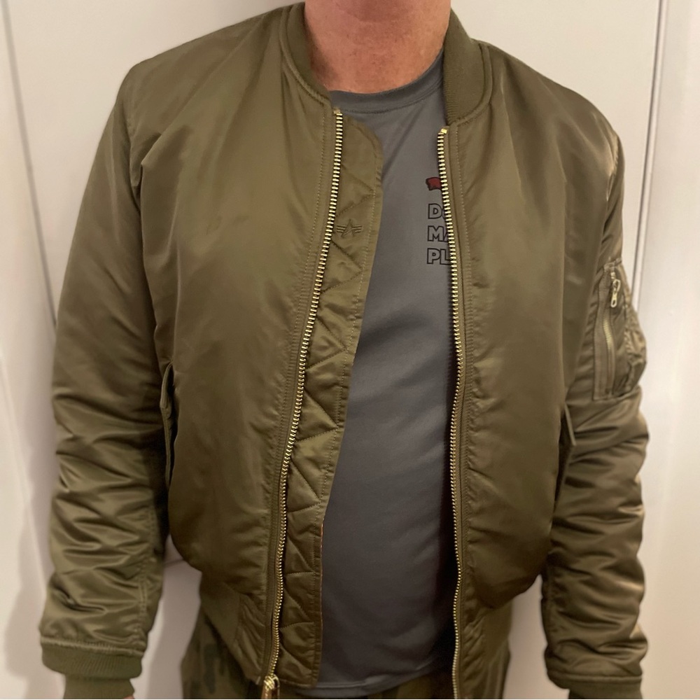 Military Green Bomber Jacket